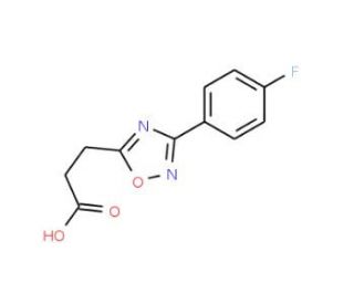 3-[3-(4-fluorophenyl)-1,2,4-oxadiazol-5-yl]propanoic acid - chemical structure image