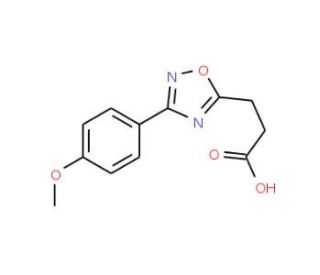 3-[3-(4-methoxyphenyl)-1,2,4-oxadiazol-5-yl]propanoic acid (CAS 94192-18-4) - chemical structure image
