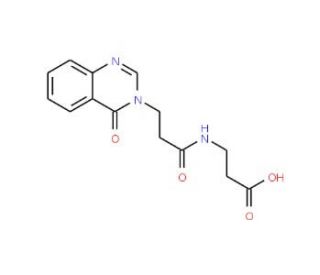 3-[3-(4-Oxo-4H-quinazolin-3-yl)-propionylamino]-propionic acid - chemical structure image