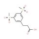 3-(3,5-Bis-methanesulfonyl-phenyl)propionic acid - chemical structure image