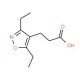 3-(3,5-Diethyl-isoxazol-4-yl)-propionic acid - chemical structure image