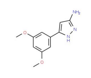 3-(3,5-Dimethoxyphenyl)-1H-pyrazol-5-amine - chemical structure image