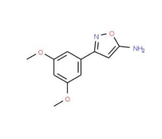3-(3,5-Dimethoxyphenyl)-5-isoxazolamine - chemical structure image