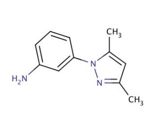 3-(3,5-dimethyl-1H-pyrazol-1-yl)aniline - chemical structure image