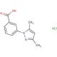 3-(3,5-Dimethyl-1H-pyrazol-1-yl)benzoic acid hydrochloride - chemical structure image
