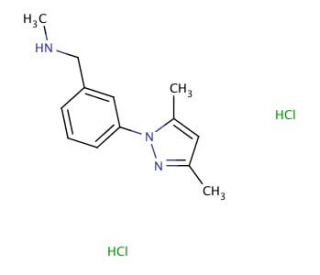 [3-(3,5-Dimethyl-1H-pyrazol-1-yl)-benzyl]methylamine dihydrochloride - chemical structure image
