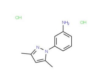 3-(3,5-Dimethyl-1H-pyrazol-1-yl)phenyl]amine dihydrochloride - chemical structure image