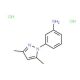 3-(3,5-Dimethyl-1H-pyrazol-1-yl)phenyl]amine dihydrochloride - chemical structure image