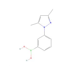 [3-(3,5-Dimethyl-1H-pyrazol-1-yl)phenyl]boronic acid (CAS 1025735-46-9) - chemical structure image