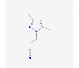 3-(3,5-dimethyl-1H-pyrazol-1-yl)propanenitrile (CAS 5589-97-9) - chemical structure image