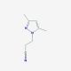 3-(3,5-dimethyl-1H-pyrazol-1-yl)propanenitrile (CAS 5589-97-9) - chemical structure image