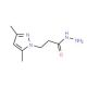 3-(3,5-Dimethyl-1H-pyrazol-1-yl)propanohydrazide (CAS 313050-27-0) - chemical structure image