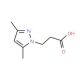 3-(3,5-dimethyl-1H-pyrazol-1-yl)propanoic acid (CAS 72145-01-8) - chemical structure image