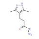 3-(3,5-Dimethyl-1H-pyrazol-4-yl)propanohydrazide (CAS 634884-72-3) - chemical structure image