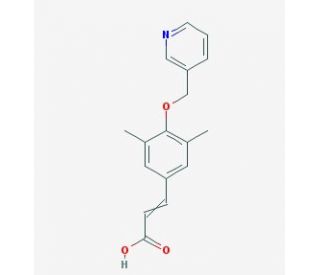 3-[3,5-Dimethyl-4-(pyridin-3-ylmethoxy)phenyl]acrylic acid - chemical structure image