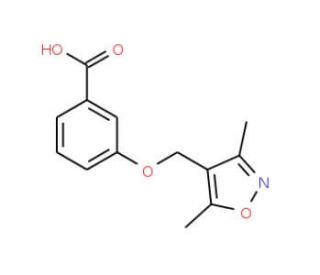 3-(3,5-Dimethyl-isoxazol-4-ylmethoxy)-benzoic acid - chemical structure image