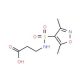 3-(3,5-Dimethyl-isoxazole-4-sulfonylamino)-propionic acid - chemical structure image