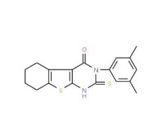 3-(3,5-Dimethyl-phenyl)-2-mercapto-5,6,7,8-tetrahydro-3H-benzo[4,5]thieno[2,3-d]pyrimidin-4-one - chemical structure image