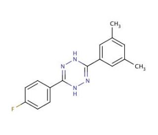 3-(3,5-Dimethyl-phenyl)-6-(4-fluoro-phenyl)-1,2-dihydro-[1,2,4,5]tetrazine - chemical structure image