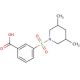 3-(3,5-Dimethyl-piperidine-1-sulfonyl)-benzoic acid - chemical structure image