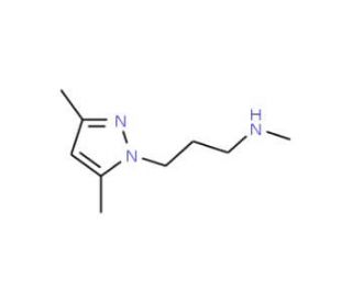 [3-(3,5-Dimethyl-pyrazol-1-yl)-propyl]-methyl-amine (CAS 1007517-99-8) - chemical structure image