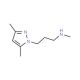 [3-(3,5-Dimethyl-pyrazol-1-yl)-propyl]-methyl-amine (CAS 1007517-99-8) - chemical structure image