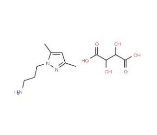 3-(3,5-Dimethyl-pyrazol-1-yl)-propylaminetartrate - chemical structure image