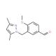 3-(3,5-Dimethyl-pyrazol-1-ylmethyl)-4-methoxy-benzaldehyde (CAS 436086-91-8) - chemical structure image
