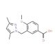 3-(3,5-Dimethyl-pyrazol-1-ylmethyl)-4-methoxy-benzoic acid - chemical structure image