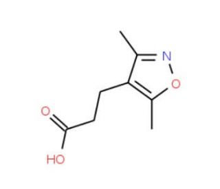 3-(3,5-dimethylisoxazol-4-yl)propanoic acid (CAS 116423-07-5) - chemical structure image