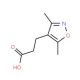 3-(3,5-dimethylisoxazol-4-yl)propanoic acid (CAS 116423-07-5) - chemical structure image
