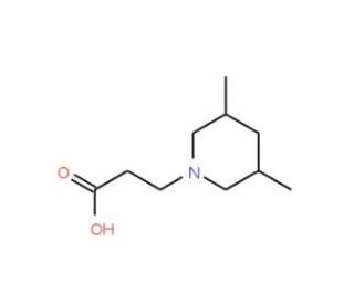 3-(3,5-Dimethylpiperidin-1-yl)propanoic acid - chemical structure image