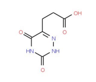 3-(3,5-Dioxo-2,3,4,5-tetrahydro-[1,2,4]triazin-6-yl)-propionic acid (CAS 28280-67-3) - chemical structure image