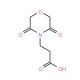3-(3,5-Dioxomorpholin-4-yl)propanoic acid - chemical structure image