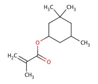 3,3,5-Trimethylcyclohexyl methacrylate, mixture of isomers (CAS 7779-31-9) - chemical structure image