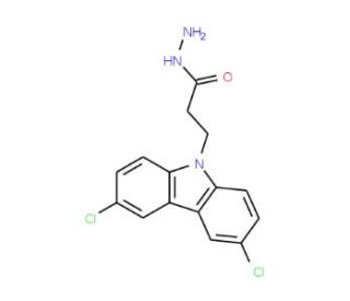 3-(3,6-Dichloro-9H-carbazol-9-yl)propanohydrazide - chemical structure image