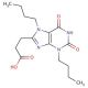 3-(3,7-dibutyl-2,6-dioxo-2,3,6,7-tetrahydro-1H-purin-8-yl)propanoic acid - chemical structure image