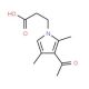 3-(3-Acetyl-2,4-dimethyl-pyrrol-1-yl)-propionicacid - chemical structure image