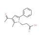 3-(3-Acetyl-2-methyl-5-phenyl-1H-pyrrol-1-yl)-propanoic acid - chemical structure image