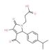 3-[3-Acetyl-4-hydroxy-2-(4-isopropyl-phenyl)-5-oxo-2,5-dihydro-pyrrol-1-yl]-propionic acid (CAS 436088-35-6) - chemical struc