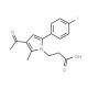 3-[3-Acetyl-5-(4-fluorophenyl)-2-methyl-1H-pyrrol-1-yl]propanoic acid - chemical structure image