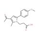 3-[3-Acetyl-5-(4-methoxyphenyl)-2-methyl-1H-pyrrol-1-yl]propanoic acid - chemical structure image