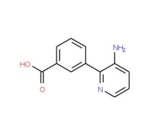 3-(3-Amino-pyridin-2-yl)-benzoic acid - chemical structure image