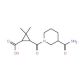 3-{[3-(Aminocarbonyl)piperidin-1-yl]carbonyl}-2,2-dimethylcyclopropanecarboxylic acid - chemical structure image