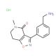 3-(3-Aminomethyl-phenyl)-5-methyl-6,7-dihydro-5H-isoxazolo[4,5-c]pyridin-4-one hydrochloride - chemical structure image