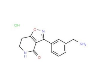 3-(3-Aminomethyl-phenyl)-6,7-dihydro-5H-isoxazolo[4,5-c]pyridin-4-one hydrochloride - chemical structure image