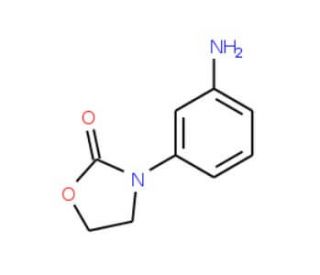 3-(3-aminophenyl)-1,3-oxazolidin-2-one (CAS 34232-43-4) - chemical structure image