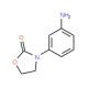 3-(3-aminophenyl)-1,3-oxazolidin-2-one (CAS 34232-43-4) - chemical structure image