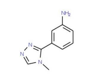 3-(3-Aminophenyl)-4-methyl-4H-1,2,4-triazole (CAS 252928-74-8) - chemical structure image