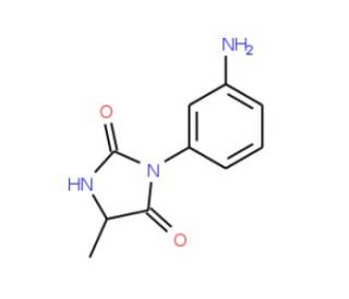 3-(3-aminophenyl)-5-methylimidazolidine-2,4-dione - chemical structure image